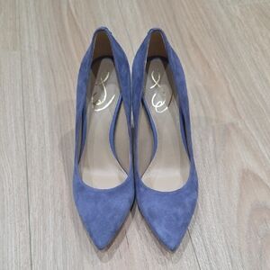 Sam Edelman Blue/Purple-ish Suede Heels